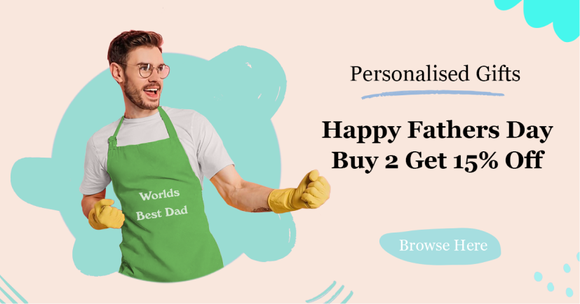 socail media ads for personalised gift brand - apron